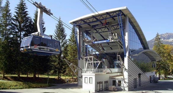 photo of view of Tyrolean Zugspitze Cable Car,Gemeinde Ehrwald Austria.