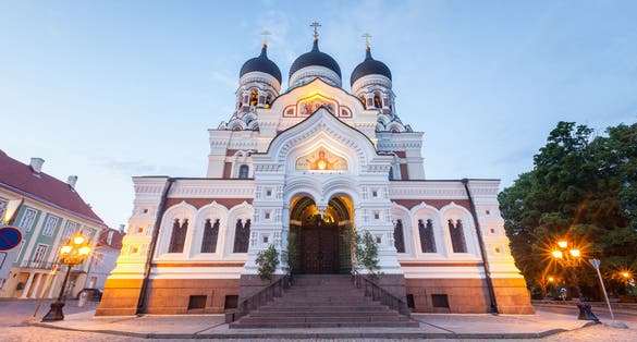 Photo of Alexander Nevsky Orthodox Cathedral in Tallinn, Estonia.