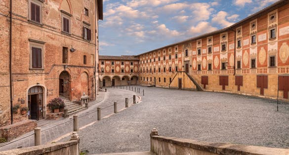 San Miniato, Pisa, Tuscany, Italy: the ancient catholic theological seminary in the picturesque old town.