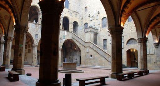photo of backyard of Bargello National Museum, Florence, Italy.