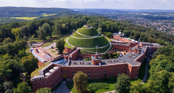 Photo of Krakus Mound Krakow ,Poland .