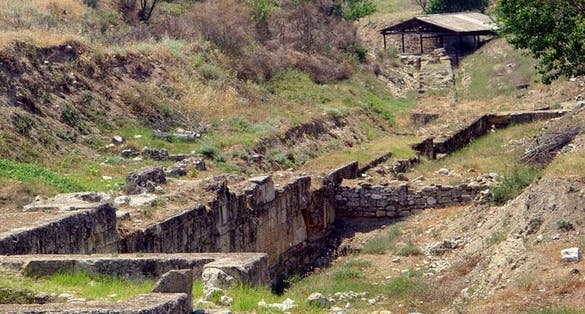 photo of view ofMore details Amphipolis, the site that many of the museum exhibits were found, Kavala Prefecture, Greece.