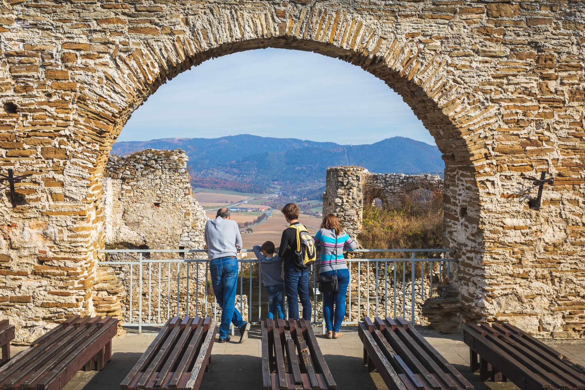 The ruins of Spiš Castle in eastern Slovakia form one of the largest castle sites in Central Europe.