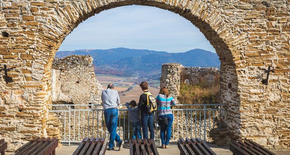 The ruins of Spiš Castle in eastern Slovakia form one of the largest castle sites in Central Europe.