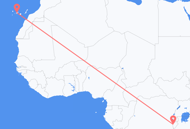 Bujumbura to Tenerife