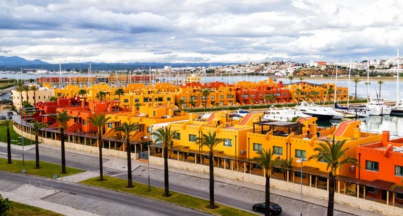 Photo of Marina de Portimao on Algarve in southern Portugal.