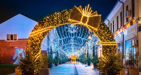 Photo of Beautiful Craiova Christmas Market, european 2022 famous winter destination in Eastern Europe, historical Oltenia, Romania.