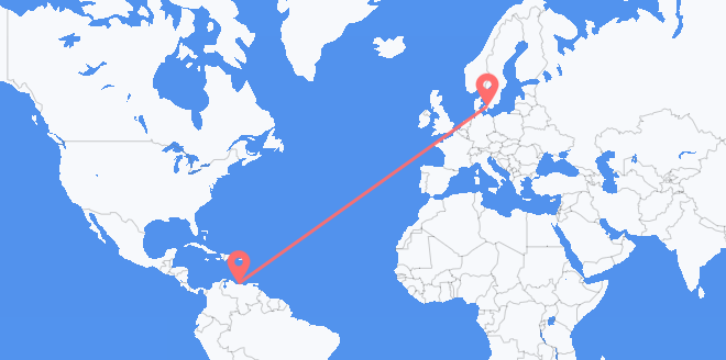 Venezuela a Dinamarca