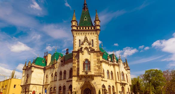Photo of View of Jakabov Palace in the old town in Kosice, Slovakia.