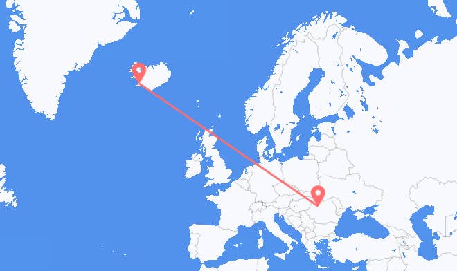 Reykjavik to Cluj Napoca