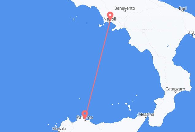 Cheap Flights from Palermo to Naples – Low Fares & Wide Selection