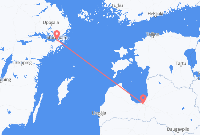 Riga to Stockholm
