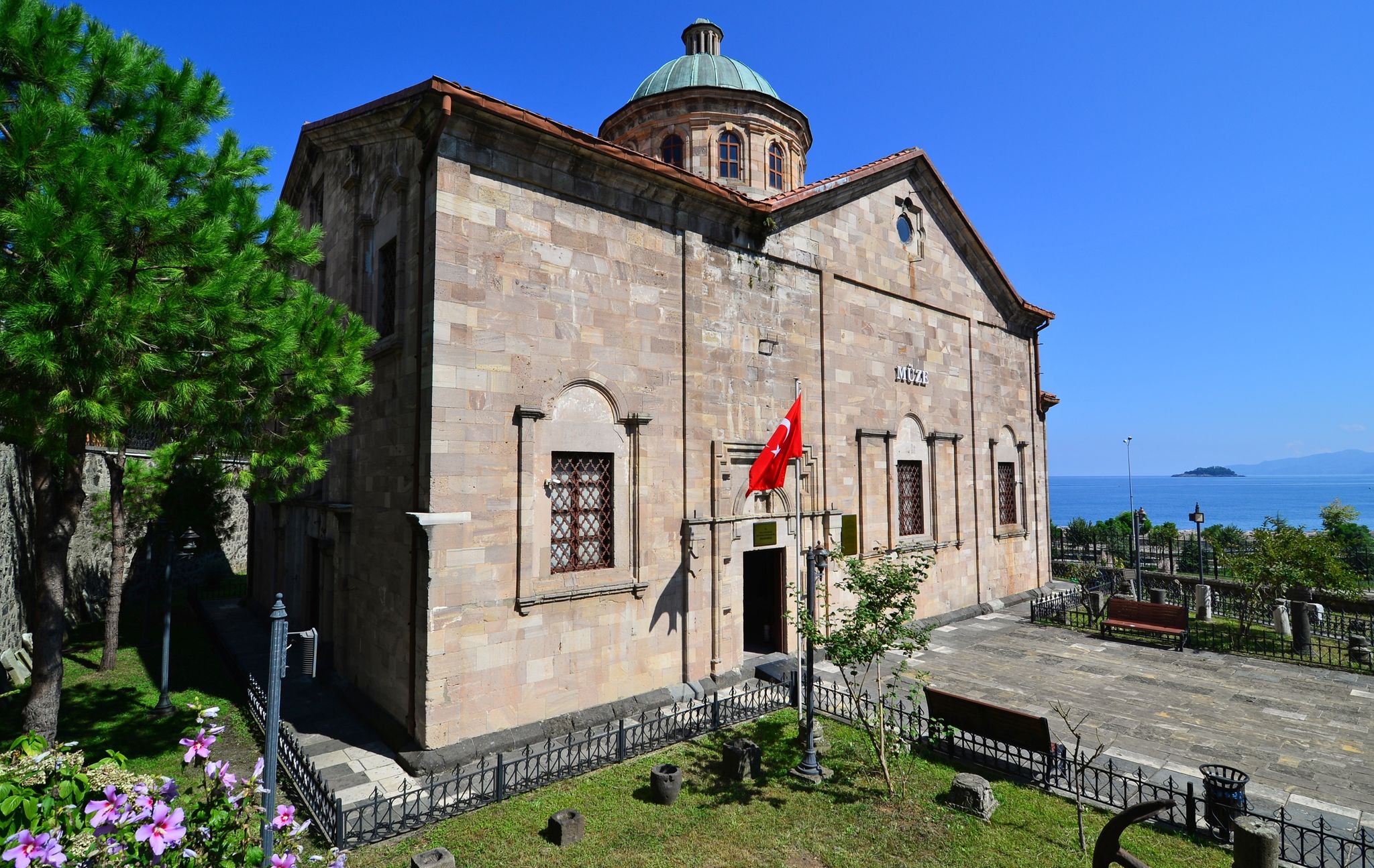 Photo of the Church of St. Nicholas in Giresun, Turkey, was built in the 19th century.