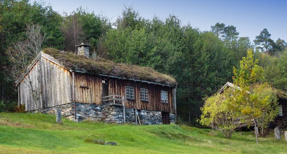 Old house in Kvernes Museum Norway