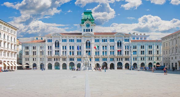 The most important square in Trieste called "Piazza Unità d'Italia" (it means "Square of the Unity of Italy") - (Europe - italy -Trieste) 