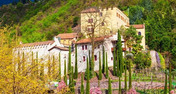 The Gardens of Trauttmansdorff Castle are botanical gardens located in Merano city in north Italy