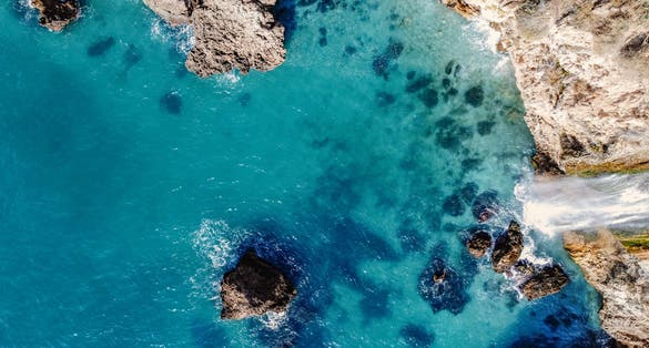 photo of view of Beautiful Waterfall in Nerja Malaga