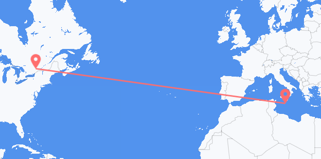 Canada to Malta