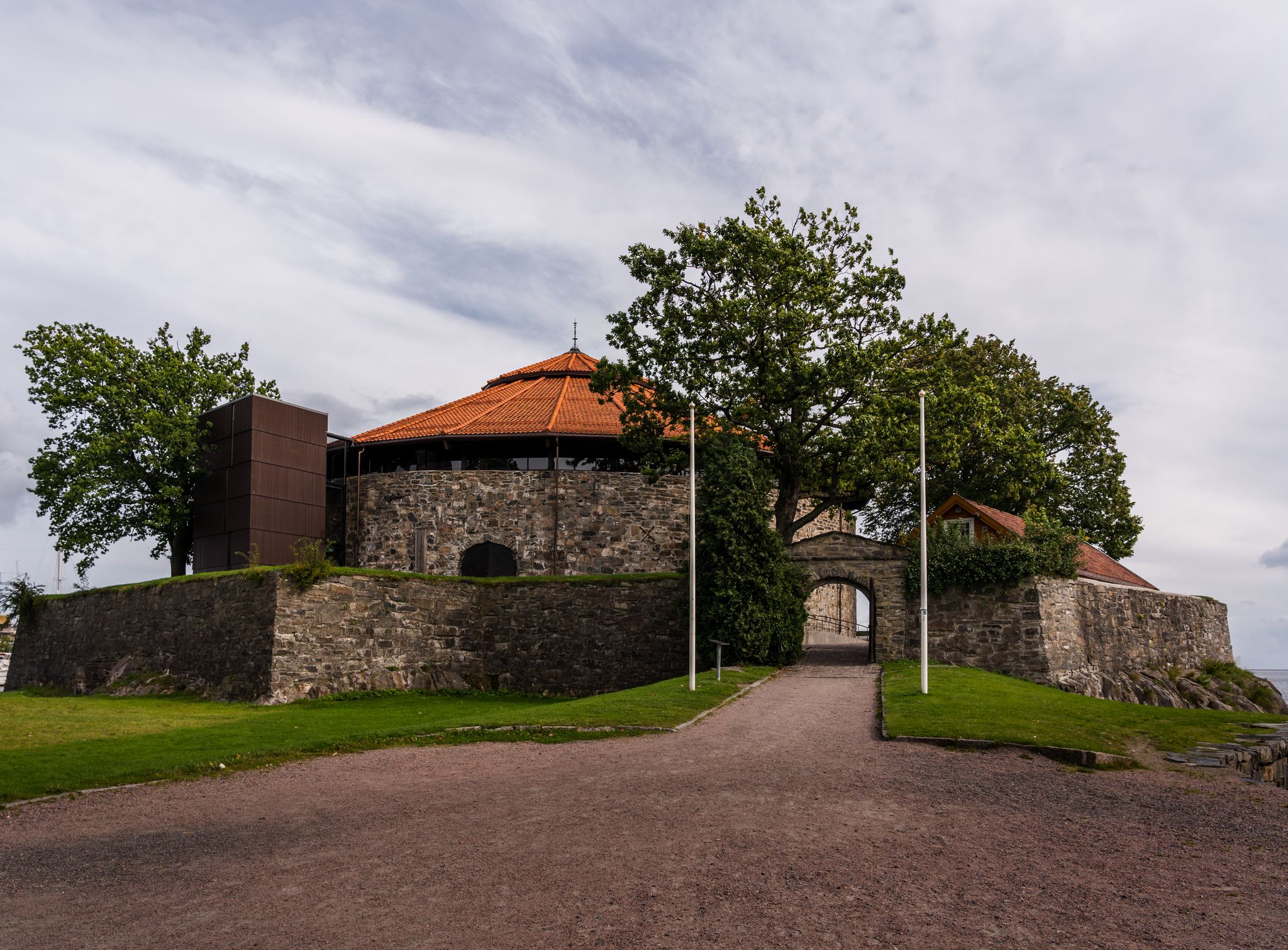 Christiansholm Fortress in Kristiansand Norway was built to defend the city in 1672