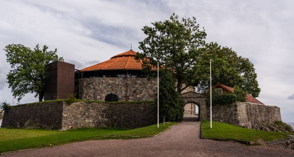Christiansholm Fortress in Kristiansand Norway was built to defend the city in 1672