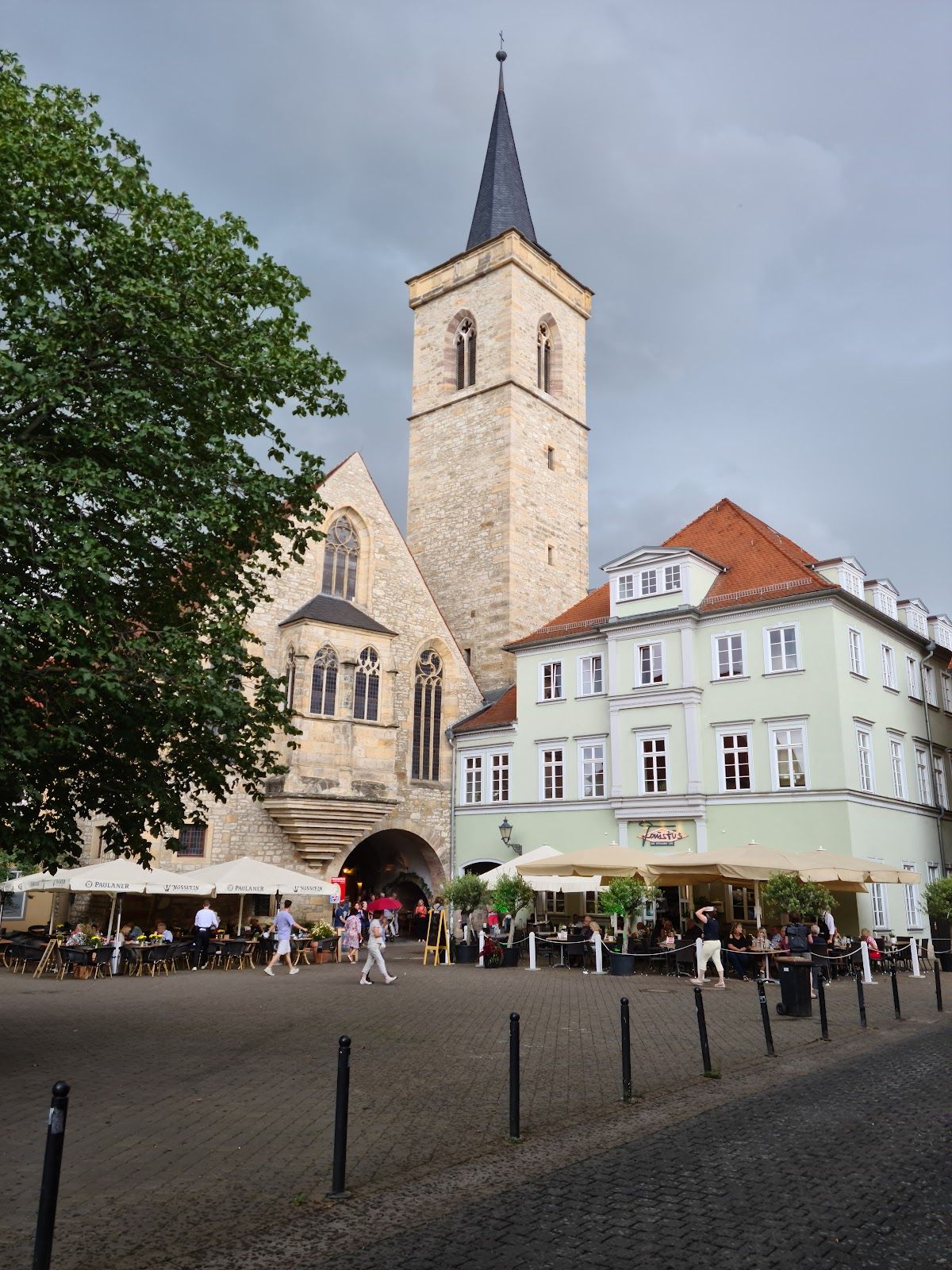 Krämerbrücke, Altstadt, Erfurt, Thuringia, Germany