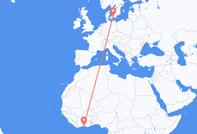 Abidjan à Copenhague