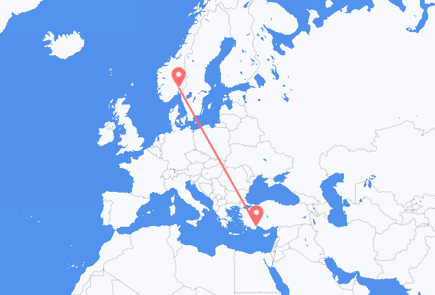 Oslo to Antalya