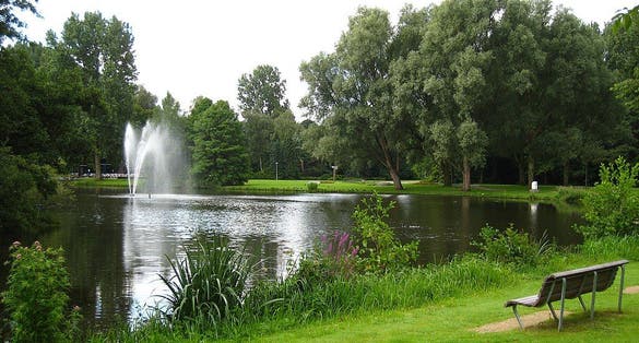 photo of beautiful landscape in Amstelpark in Amsterdam, the Netherlands.