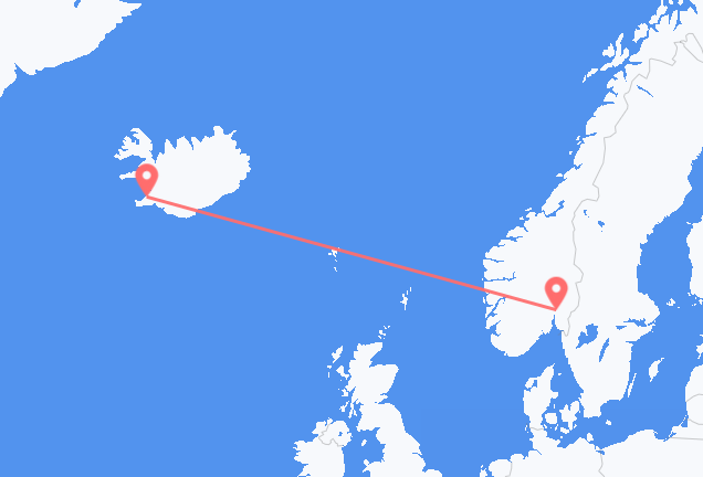 Reykjavík to Oslo