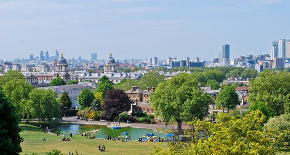 Photo of Greenwich park, London.