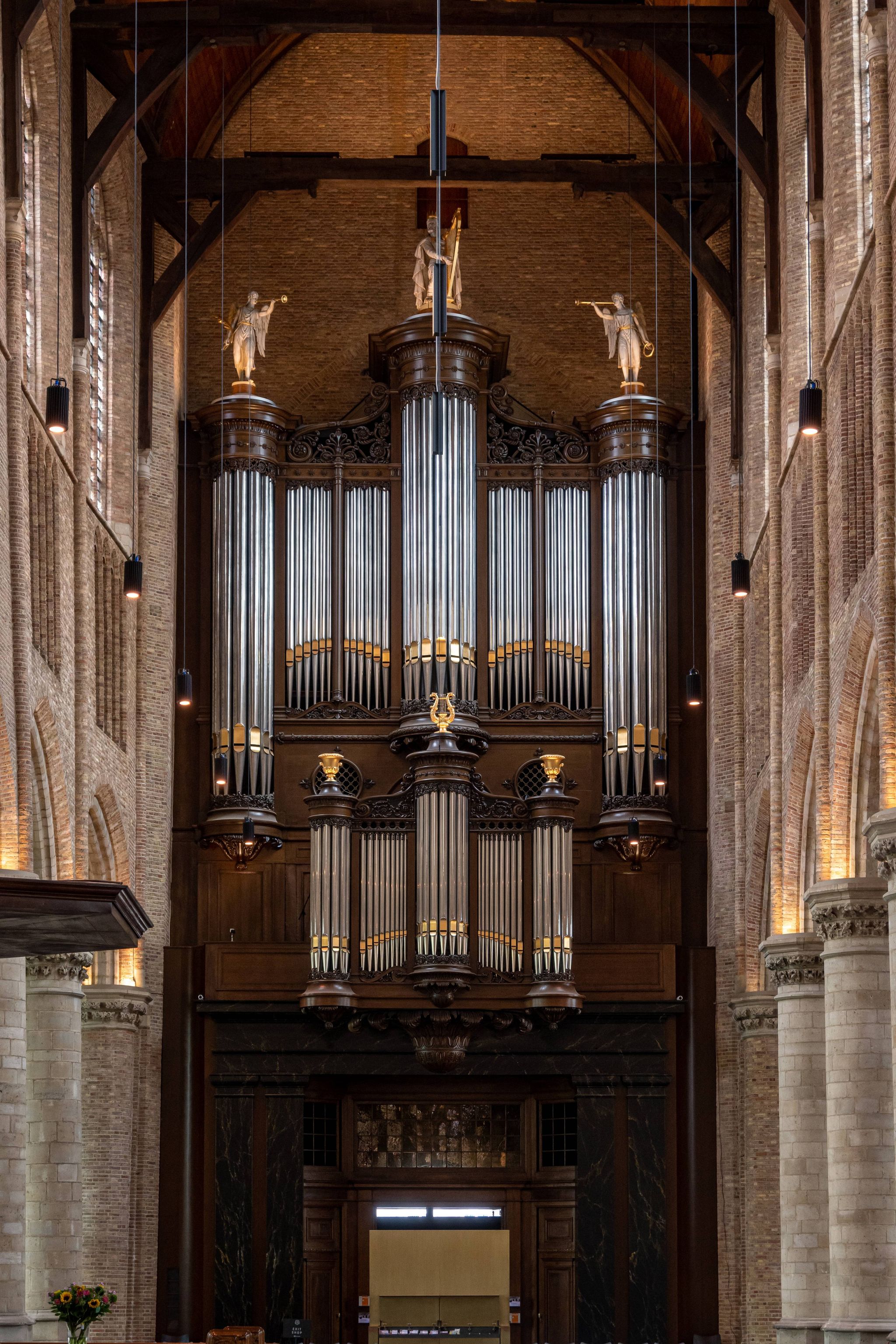 photo of inside (the organ at Nieuwe Kerk Delft) in Delft, the Netherlands.