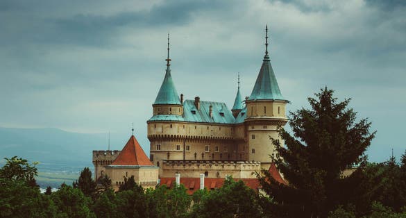 Photo of Tilia of King Matthias Corvinus in Bojnice,Slovakia.