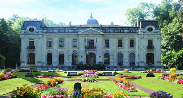 photo of view of Château Empain,Enghien Belgium.