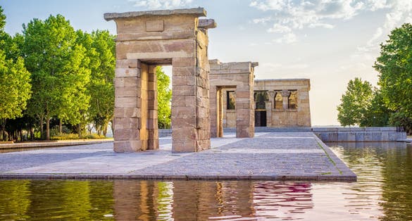 Photo of The Temple of Debod is an Egyptian temple donated by Egipt to Spain in 1968 in gratitude for the help provided in saving the Abu Simbel temples.
