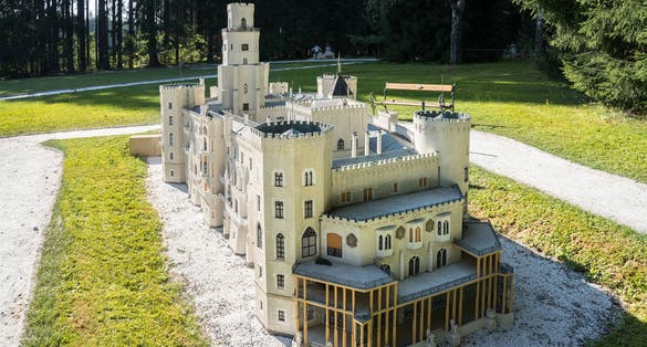 Photo of The famous miniatures Park Boheminium, Marianske Lazne, Czech Republic.