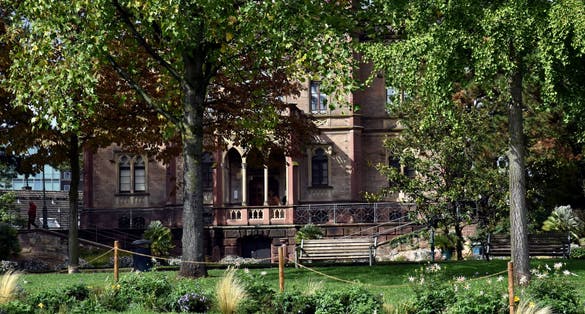 Colombi Park in Freiburg in autumn