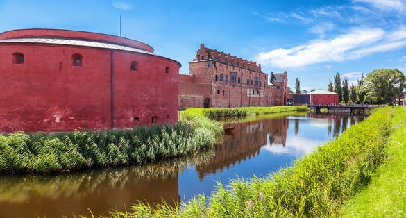 Malmo Castle or Malmohus slott in Malmo, Southern Sweden, Scandinavia.