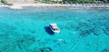 Lindos: 1.5 Hour Glass-Bottom Boat Cruise with Swim Stops