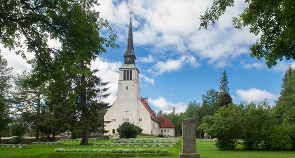 the church of Kemijärvi in Lapland, Finland