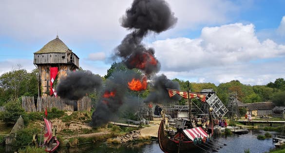 Photo of Puy du Fou amusement park, in Les Epesses (France).