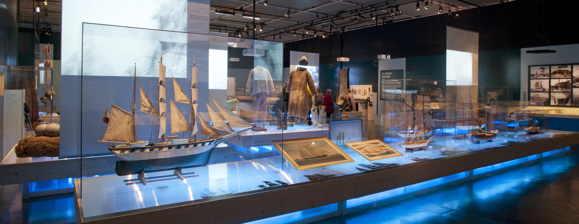 View of the exhibition "Terre-Neuve, Terre-Neuvas", Musée de Bretagne