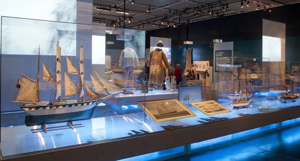 View of the exhibition "Terre-Neuve, Terre-Neuvas", Musée de Bretagne