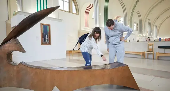 Photo of interior of beautiful Southampton City Art Gallery, United Kingdom.