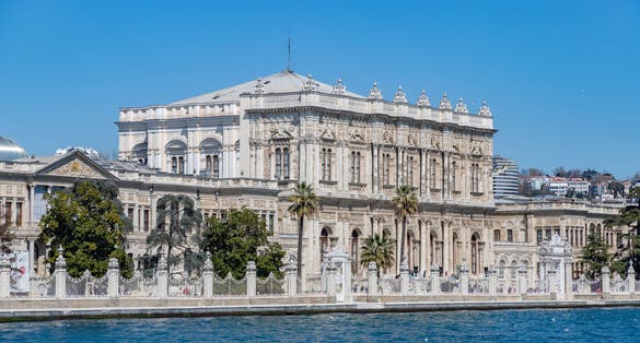 A picture of the Dolmabahce Palace.