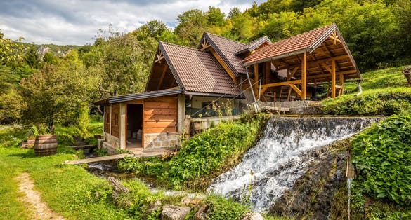 photo of watermill In Martin Brod - Una National Park, Bihac, Bosnia and Herzegovina, Europe.
