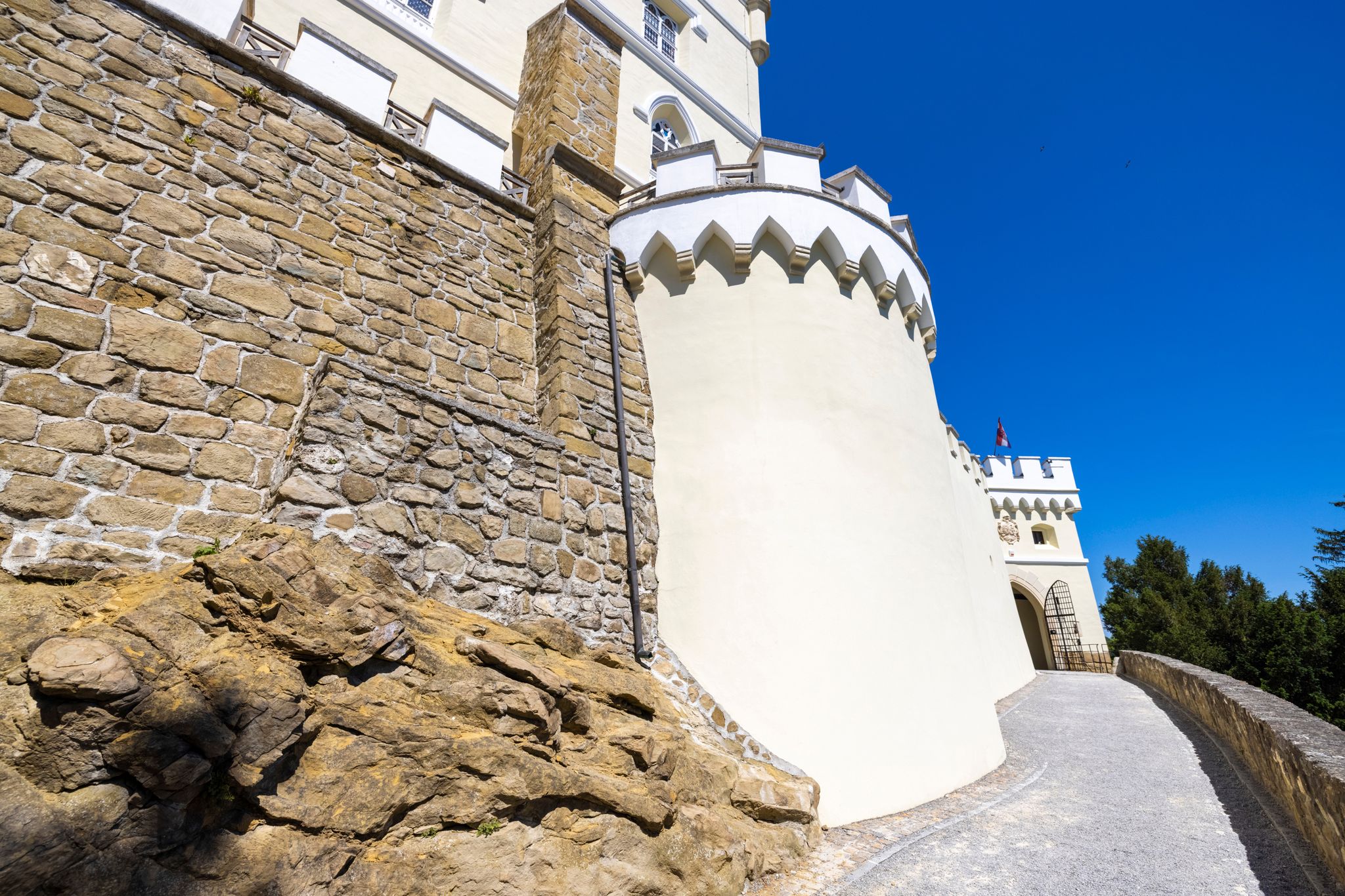 Photo of Trakoscan castle in rural Croatia.