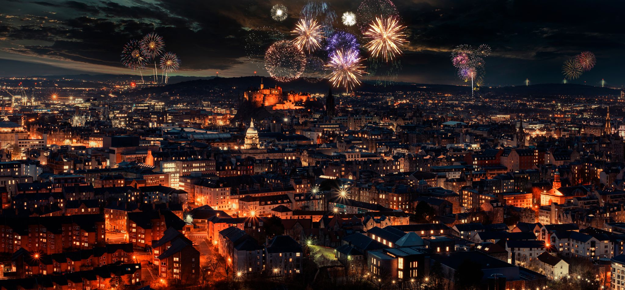 Fireworks Over Edinburgh City, Scotland.jpg
