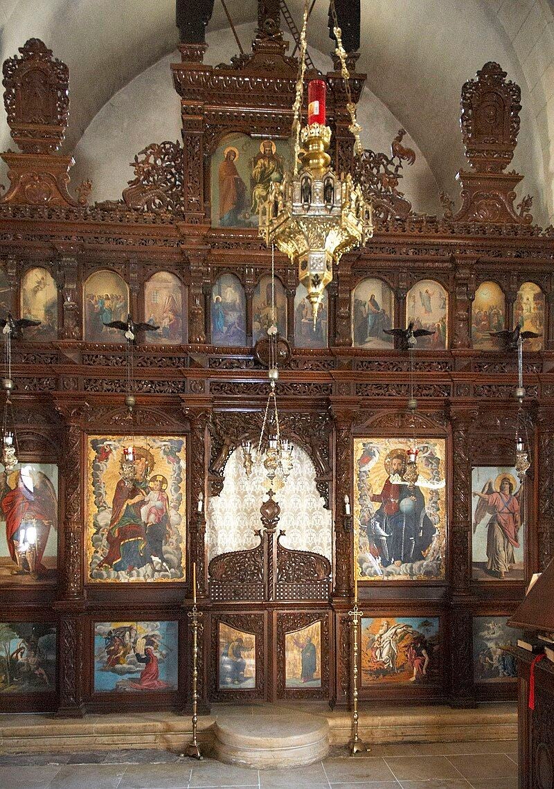 photo of view of interior Ιερά Μονή Αρκαδίου, Greece.