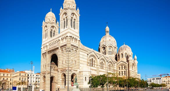 Photo of Cathedral de la Major - one of the main church and local landmark in Marseille, France.