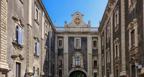 photo of view of Porta Uzeda, Catania, Italy.
